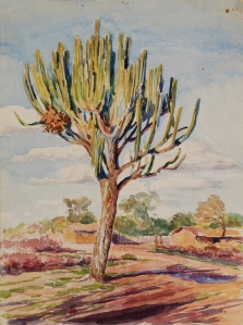 Raúl G. Prada, 1934, Cáctu en el Chaco. Colección particular, Cochabamba